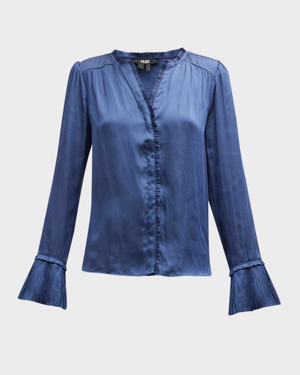 Palma Long Sleeve Ruffle Blous